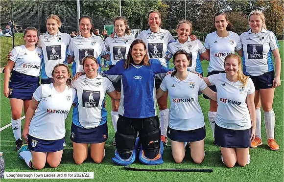  ?? ?? Loughborou­gh Town Ladies 3rd XI for 2021/22.