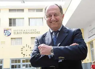  ?? ?? Enrique González de Toro, presidente de la Sociedad de Amigos de la Educación Popular.