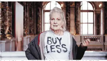  ??  ?? Designerin Vivienne Westwood ist ein häufiger Gast im Wiener KHM. Nun führt sie das TV-Publikum