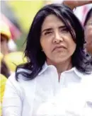  ??  ?? GIRA. Alejandra Barrales estuvo ayer en la delegación Gustavo A Madero.