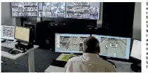  ?? PHOTOS: MAARTEN HOLL/ FAIRFAX NZ ?? Security staff now monitor Wellington’s rail network 24/7 through live CCTV camera footage. Tranzdev’s new Wellington control room also features a real-time informatio­n screen, a navigation system and a departure board.