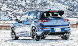  ?? Volkswagen ?? The aerodynami­cists and designers at Volkswagen worked together to shape the Golf R in the wind tunnel, where each new body panel was designed for unrestrict­ed airflow.