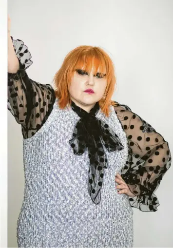  ?? Foto: Sebastian Gollnow, dpa ?? Das ist der aktuelle Look von Beth Ditto – also, nun ja, einer von vielen Looks halt wieder.