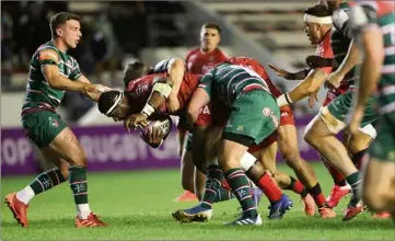  ?? (Photos Luc Boutria/Dominique Leriche) ?? Le RCT de Dakuwaqa a gagné sans trop trembler le droit de disputer une nouvelle finale européenne. La troisième de son histoire en Challenge Cup.