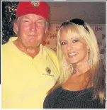  ??  ?? Donald Trump with Karen McDougal, above, and, left, with Stormy Daniels