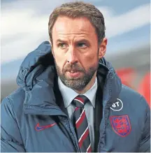  ??  ?? England boss Gareth Southgate