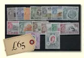  ?? ?? ‘SG173/87 1955-60 Definitive set MNH’. The seller whitepeakp­lodder based in the UK added ‘A fine unmounted min set of stamps’. Offered at £65 (+ £3 shipping)