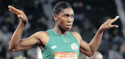  ??  ?? CASTER SEMENYA