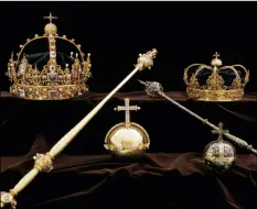  ??  ?? This image made available on Wednesday by the Swedish Police, shows a collection of Swedish Crown jewels. SwedISh PolICe VIA AP