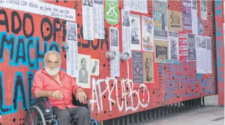  ?? |FELIPE ESCOBEDO ?? Las paredes se llenaron nuevamente de manifestac­iones artísticas y populares.