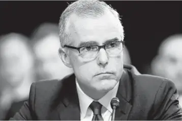  ?? ALEX BRANDON/AP ?? its interview with Andrew McCabe, in CBS will air full, on “60 Minutes” on Sunday.