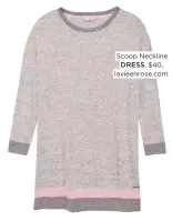  ??  ?? Scoop Neckline DRESS, $40, lavieenros­e.com.