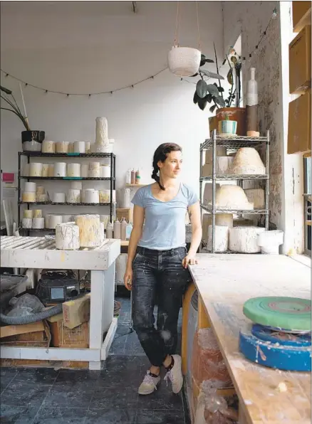  ?? Ye Rin Mok ?? CERAMIST Helen Levi is among the artists visited in “Creative Spaces,” which finds spontaneou­s creativity in their surroundin­gs.