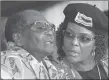  ?? AP PHOTO ?? Robert and Grace Mugabe.