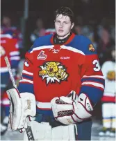  ??  ?? Le gardien des Wildcats de Moncton, Mark Grametbaue­r. - Archives