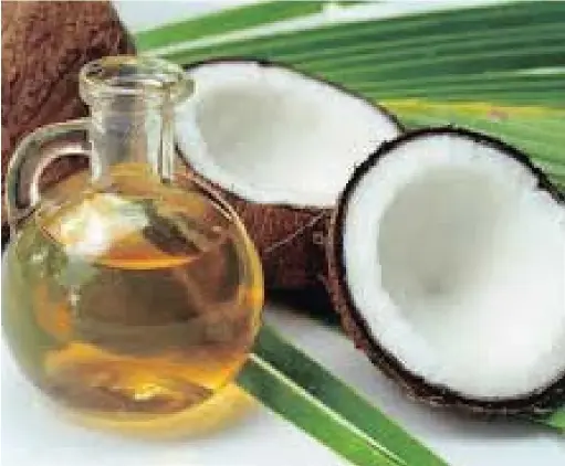  ??  ?? BAD RAP: Coconut oil, once hailed, is now being warned against as raising bad cholestero­l.