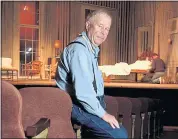  ?? GINO DOMENICO — THE ASSOCIATED PRESS ?? Actor Ned Beatty sits at New York’s Music Box Theatre in 2003 where he played the role of Big Daddy in a production of Tennessee Williams’ “Cat on a Hot Tin Roof.”