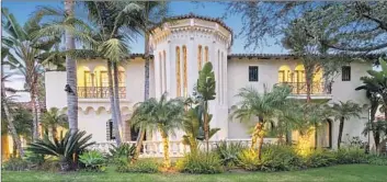  ?? THIS SPANISH-STYLE Nourmand & Associates ?? stunner in Beverly Hills was being rented by the mobster when he was shot in 1947.