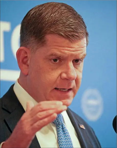  ?? STUART CAHILL — BOSTON HERALD ?? The NHL Players’ Union is getting a good man in Marty Walsh.