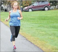  ?? JIM DAY/THE GUARDIAN ?? Dianne Watts Pye is excited with the prospect of completing her 100th marathon when she laces up Sunday for the 14th annual Prince Edward Island Marathon.