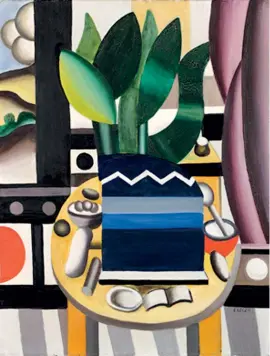  ??  ?? Daniel-Henry Kahnweiler, Hermann et Margrit Rupf en 1945 Ci-contre / opposite: Fernand Léger. « Nature morte ». Huile sur toile.1922. “Still Life.” Oil on canvas