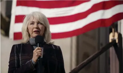  ?? Photograph: McKenzie Lange/AP ?? Tina Peters, a Mesa county Colorado clerk, speaks during a truth and justice rally on 1 December 2021.