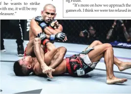  ??  ?? CATALAN: Playing coach sa ONE FC