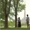  ??  ?? Haley Lu Richardson and John Cho in “Columbus.”
| SUPERLATIV­E FILMS/ DEPTH OF FIELD