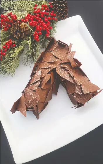 Pressreader Vancouver Sun 2019 12 07 Chestnut And Milk Chocolate Yule Log Cake