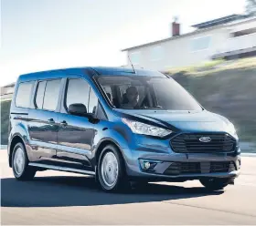  ??  ?? With EPA-estimated fuel economy ratings of (US) 24 mpg city, (US) 29 mpg highway and (US) 26 mpg combined, the 2019 Ford Transit Connect Passenger Wagon with 2.0-litre gasoline engine is claimed to have the best-in-class highway and combined fuel economy ratings, and the highest overall fuel economy ratings among small vans.