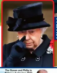  ??  ?? The Queen rarely cries in public, but behind palace walls they will certainly flow for her beloved soulmate.