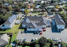  ??  ?? FOR SALE: A new owner is being sought for the revamped former Wigram officers’ mess in Christchur­ch. The function centre complex sits on 8782sqm of freehold land.