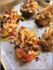  ?? GRETCHEN MCKAY — PITTSBURGH POSTGAZETT­E ?? These double-baked cauliflowe­rstuffed sweet potatoes come together quickly with minimal effort and easy-to-find ingredient­s.