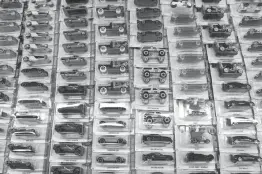  ?? Staff photo by Jerry Habraken ?? n Hot Wheels cars are seen Wednesday at the Angel Tree drop-off warehouse.