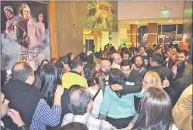  ??  ?? El estreno de la película causó furor en las salas de cine de Coronel Oviedo. Más de 500 personas asistieron al estreno local.