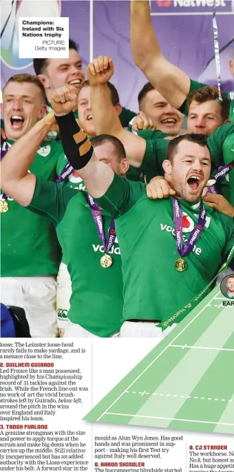  ?? PICTURE: Getty Images ?? Champions: Ireland with Six Nations trophy