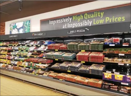  ?? DONNA ROVINS — DIGITAL FIRST MEDIA ?? The Lower Pottsgrove Aldi grocery store has reopened after being closed for several weeks for remodeling. The project is part of a $1.6 billion upgrade of 1,300 stores across the county. Shown here is the deli meats and fresh foods section of the...