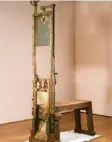  ?? Foto: Haberl, dpa ?? Eine Guillotine im bayerische­n Nationalmu­seum München.