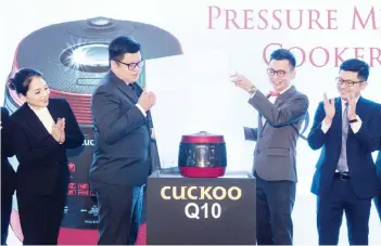  ??  ?? The launch of revolution­ary CUCKOO Q10 Pressure Multi-Cooker at IOI City Mall in Putrajaya.