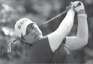  ?? ERIC BOLTE, USA TODAY SPORTS ?? Jutanugarn shot a bogey-free 8-under 64 on Friday to move atop the leaderboar­d through two rounds of play at the LPGA’s Canadian Open, being held in Priddis, Alta.