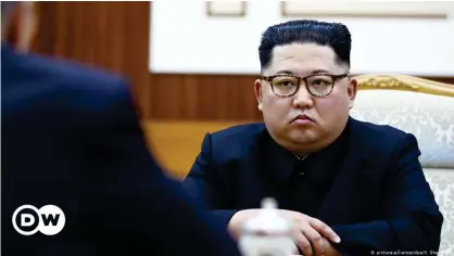  ??  ?? Dictator Kim Jong Un claims North Korea has not had a single case of coronaviru­s