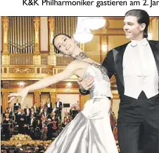  ??  ?? Die K&K Philharmon­iker – hier im Wiener Musikverei­n – gastieren am 2. Januar in der Kongressha­lle Oldenburg.