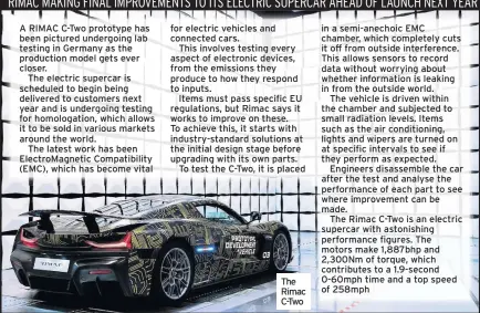  ??  ?? The Rimac C-two