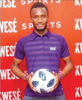  ??  ?? Mikel at his unveiling as Kwese Brand Ambassador in Port Harcourt… weekend