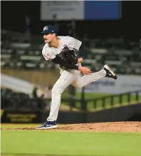  ?? SOMERSET PATRIOTS ?? Right-hander Jack Neely, the Yankees’ No. 25 prospect, hasn’t allowed an earned run in 12 of his 15 appearance­s since being promoted to Double-A in August.
