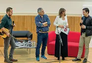  ?? (Pretto) ?? Con i Bastard Elisabetta Soglio e Paolo Foschini (Buone notizie) con due dei tre membri dei Bastard