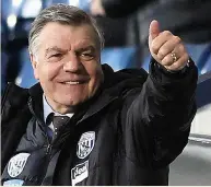  ??  ?? BIG CHALLENGE Allardyce is trying to keep West Brom up