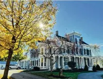  ?? CONTRIBUTE­D ?? This Springboro home was built in 1857 by Dr. Aron Wright, a medical doctor and one of the founders of the now defunct Miami Valley College, a Quaker college in Springboro.