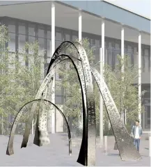  ?? ?? VISION OF THE FUTURE: The Arc will sit outside the new Carnival Hub Picture: (c) Nicola Anthony