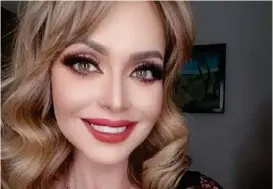  ?? INSTAGRAM ?? Gabriela Spanic parece otra con tanto filtro. Parece un maniquí.